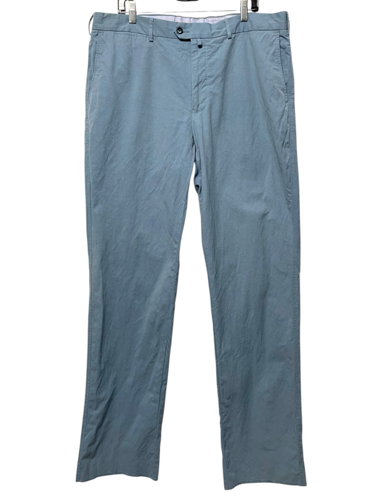 Faconnable Men's Light Blue Chino Pants - Classic Straight Fit 40r